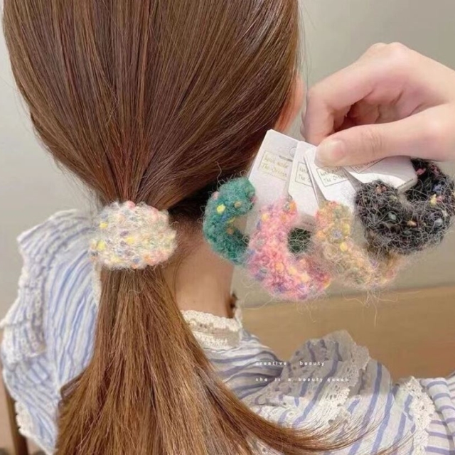 솜사탕 도톰이 머리끈